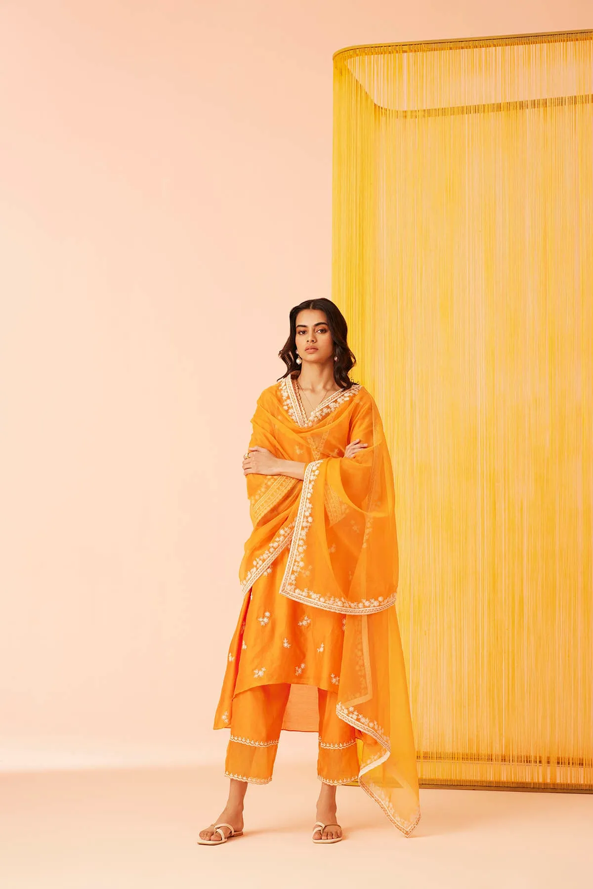 Orange Daydream Dori Kurta Set