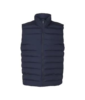 Padded Quilted Gilet - Navy