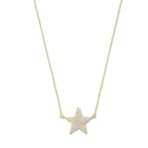 Pave Star Necklace