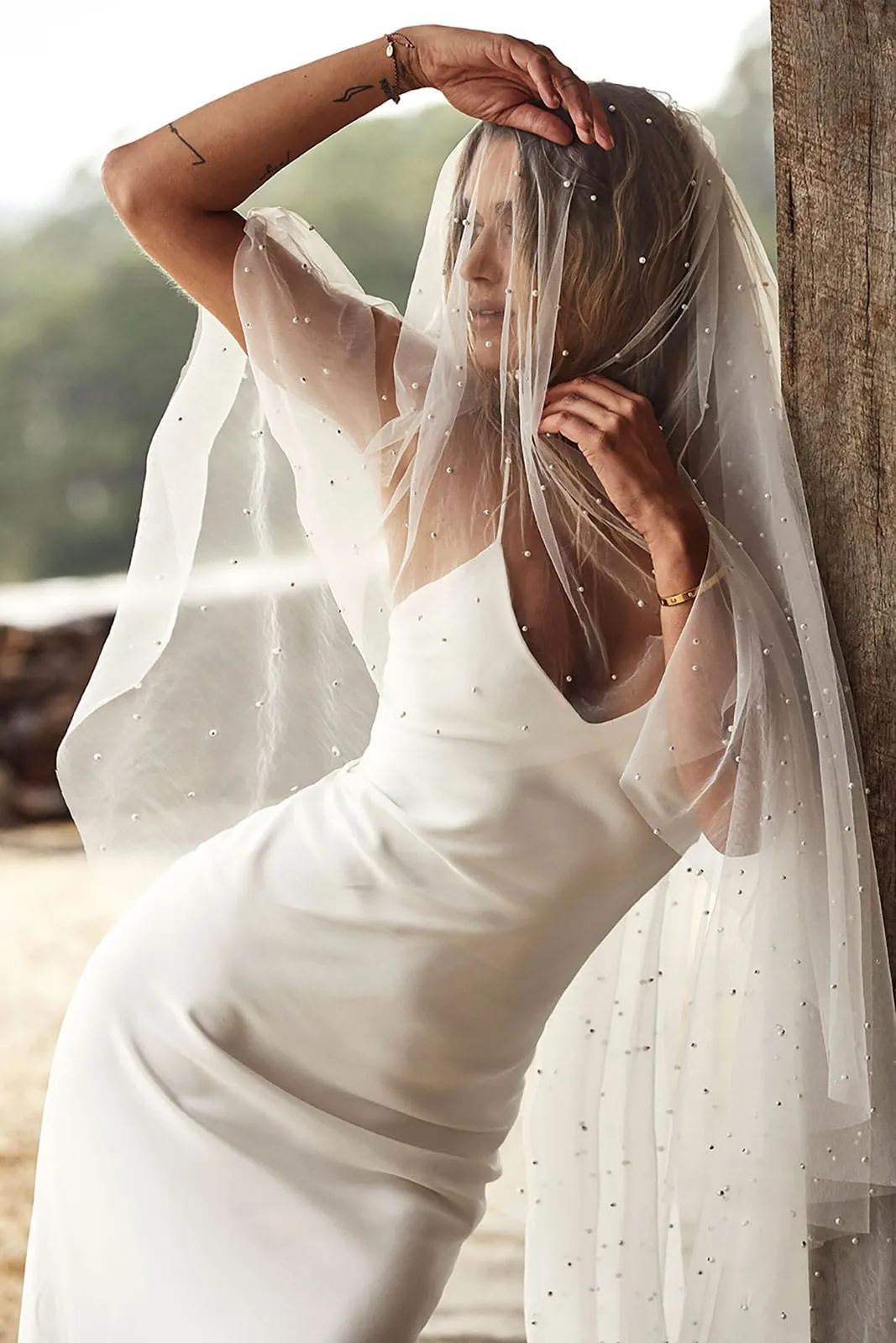 Pearly Blusher Veil