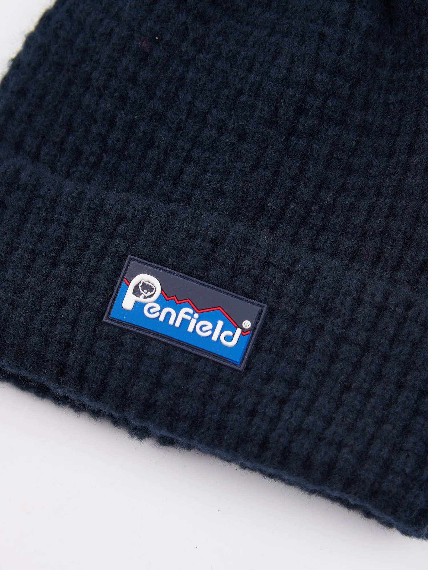 Penfield Mens Waffle Beanie Navy Blue