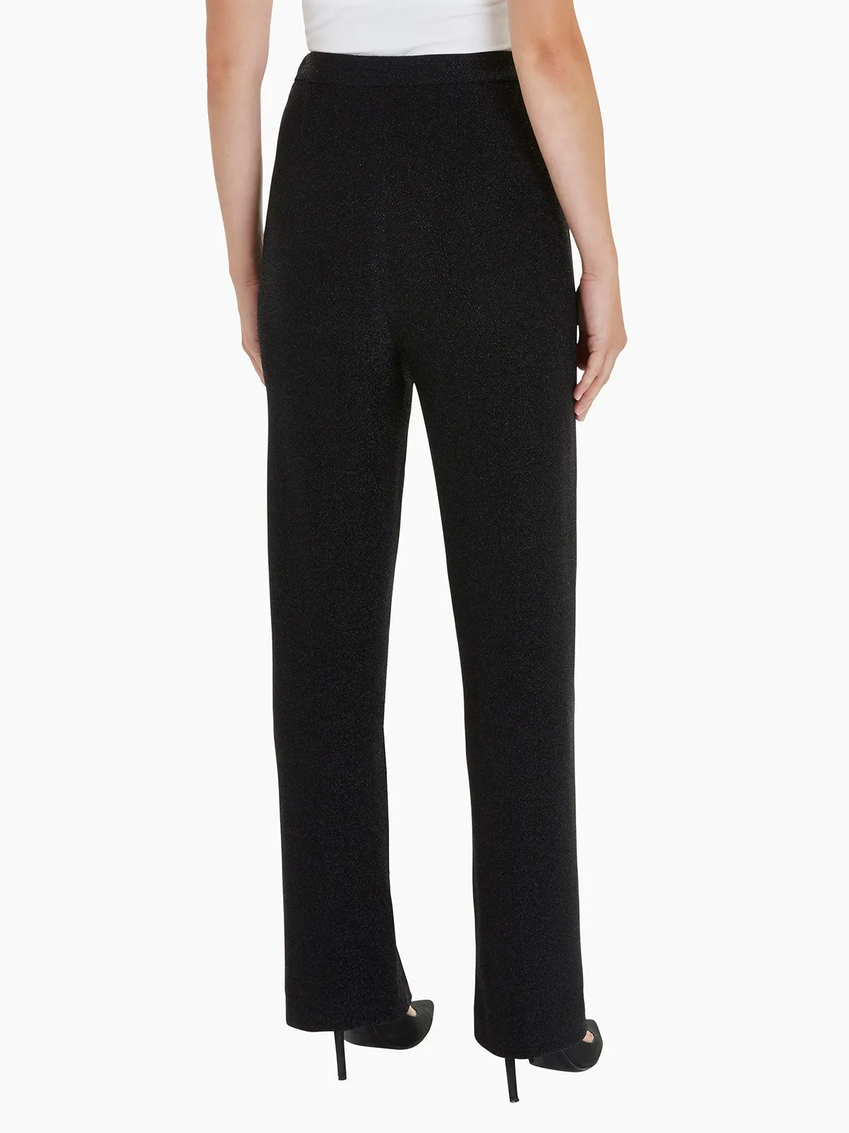 Pull-On Shimmer Woven Wide Leg Pant