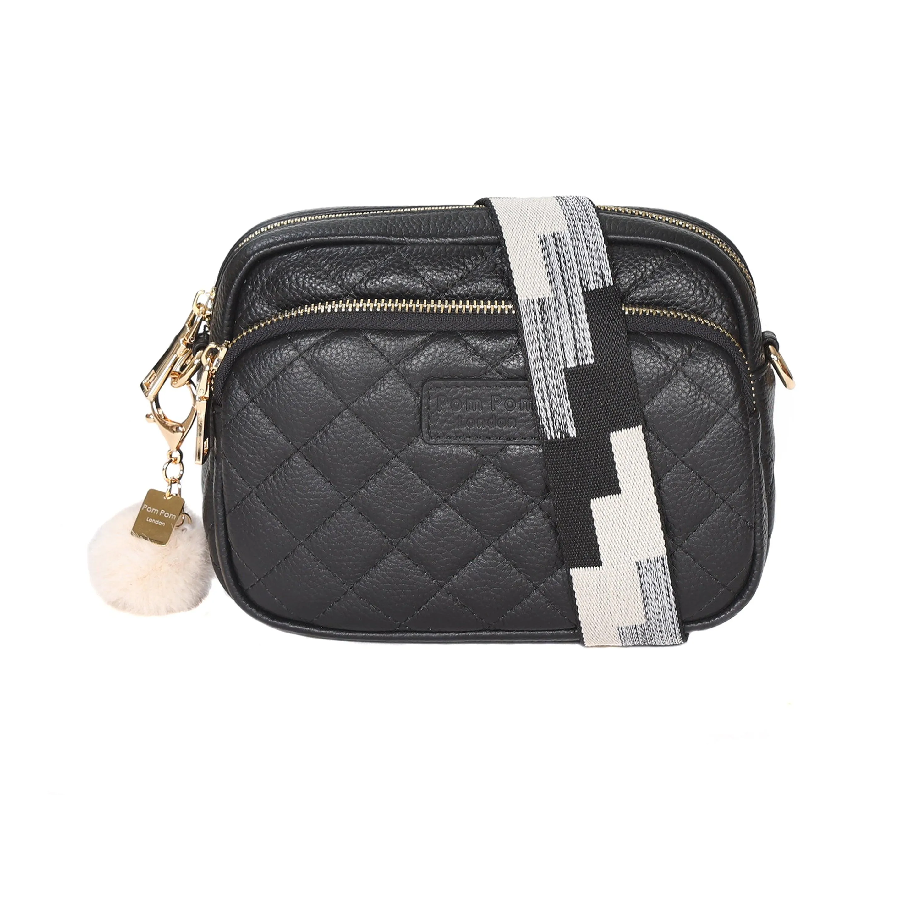 Quilted Mayfair Black Bag with Accessories