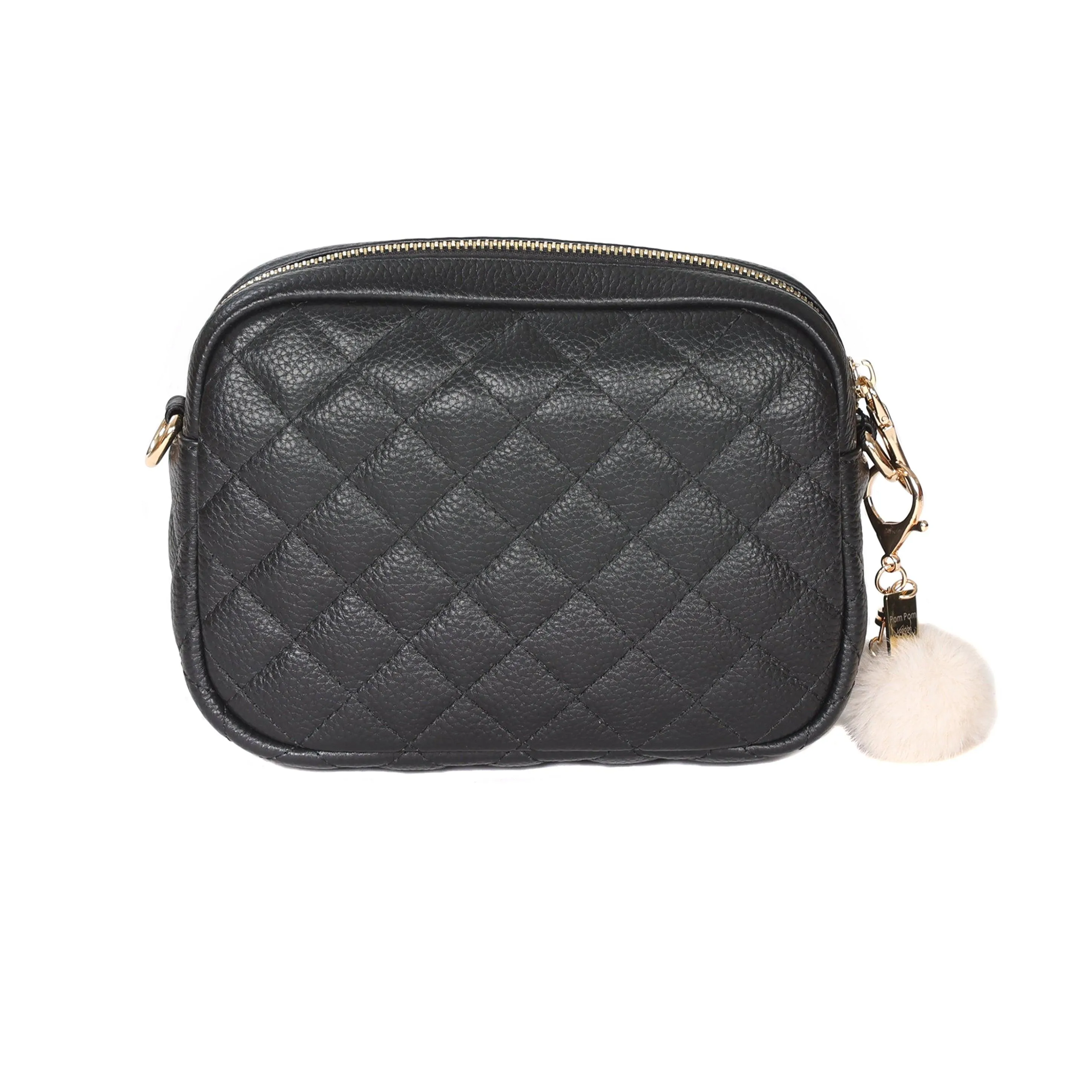 Quilted Mayfair Black Bag with Accessories