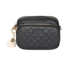 Quilted Mayfair Black Bag with Accessories