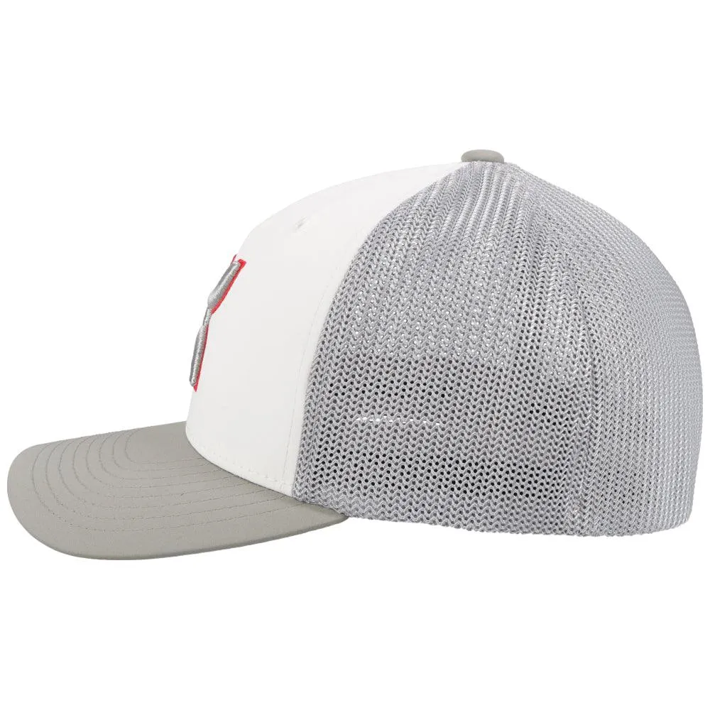 "Coach" White/Grey Hat