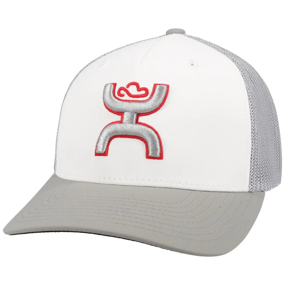 "Coach" White/Grey Hat