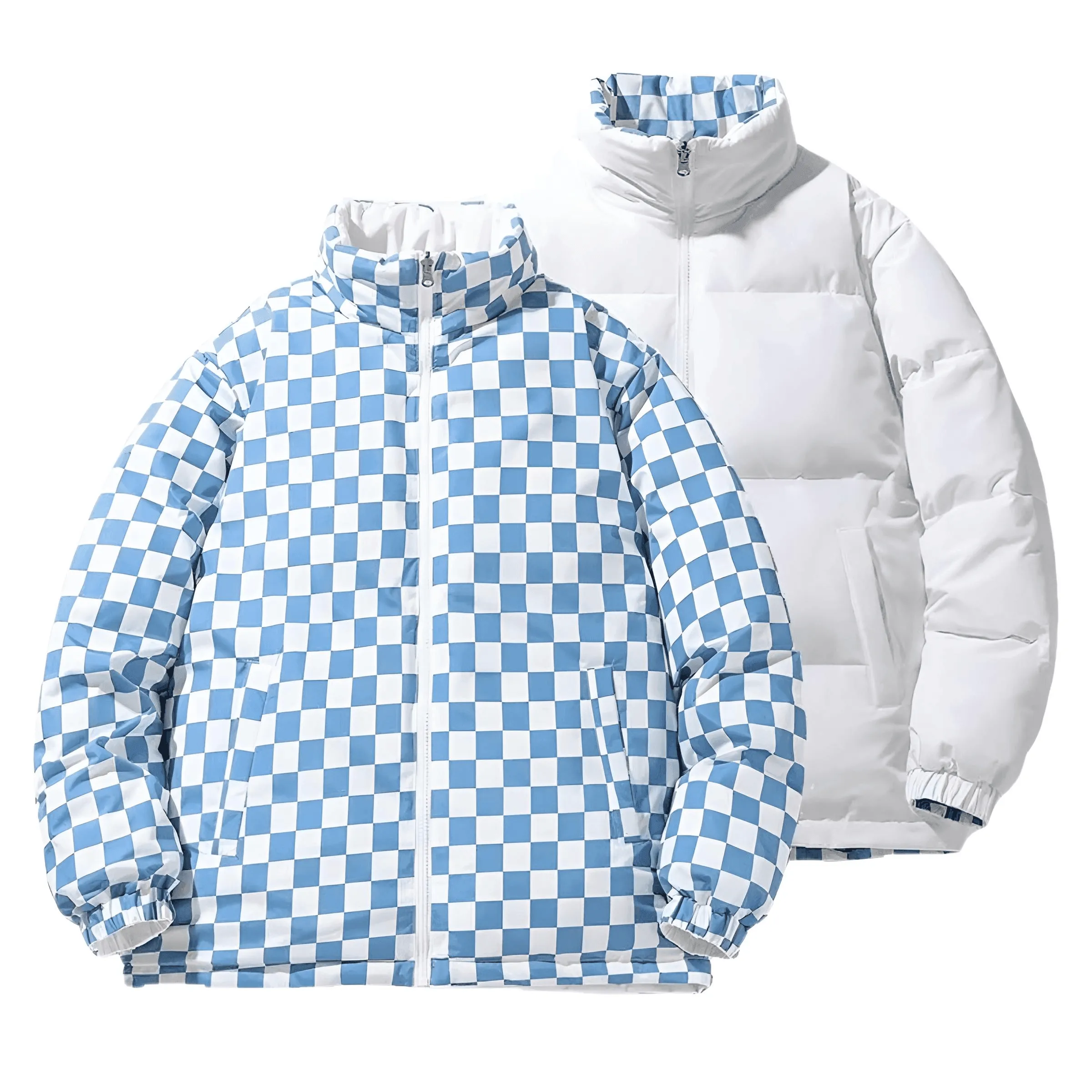 Reversible Wear Duck Down Puffer Jackets For Men