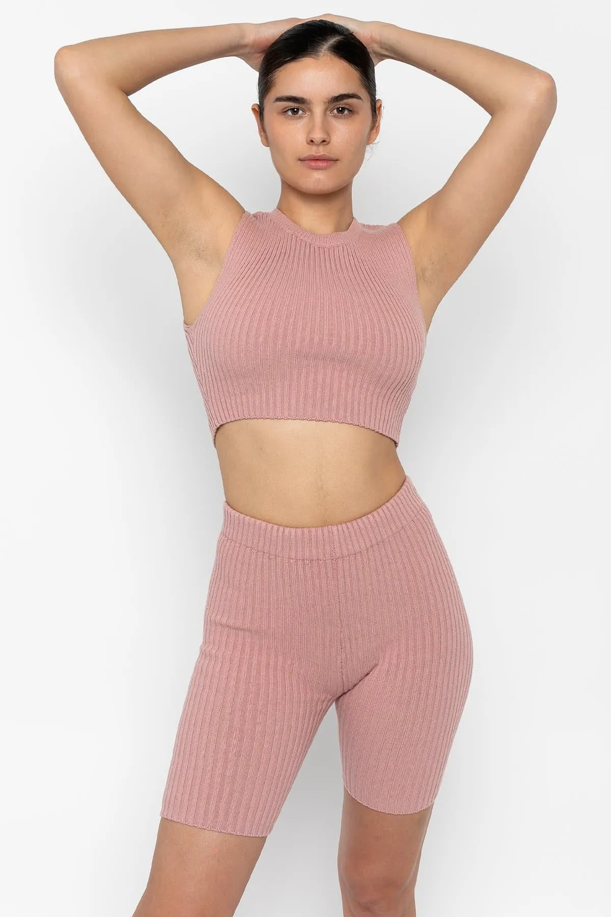 RFK50 - Ultra Heavy Knit Ribbed Crop Top