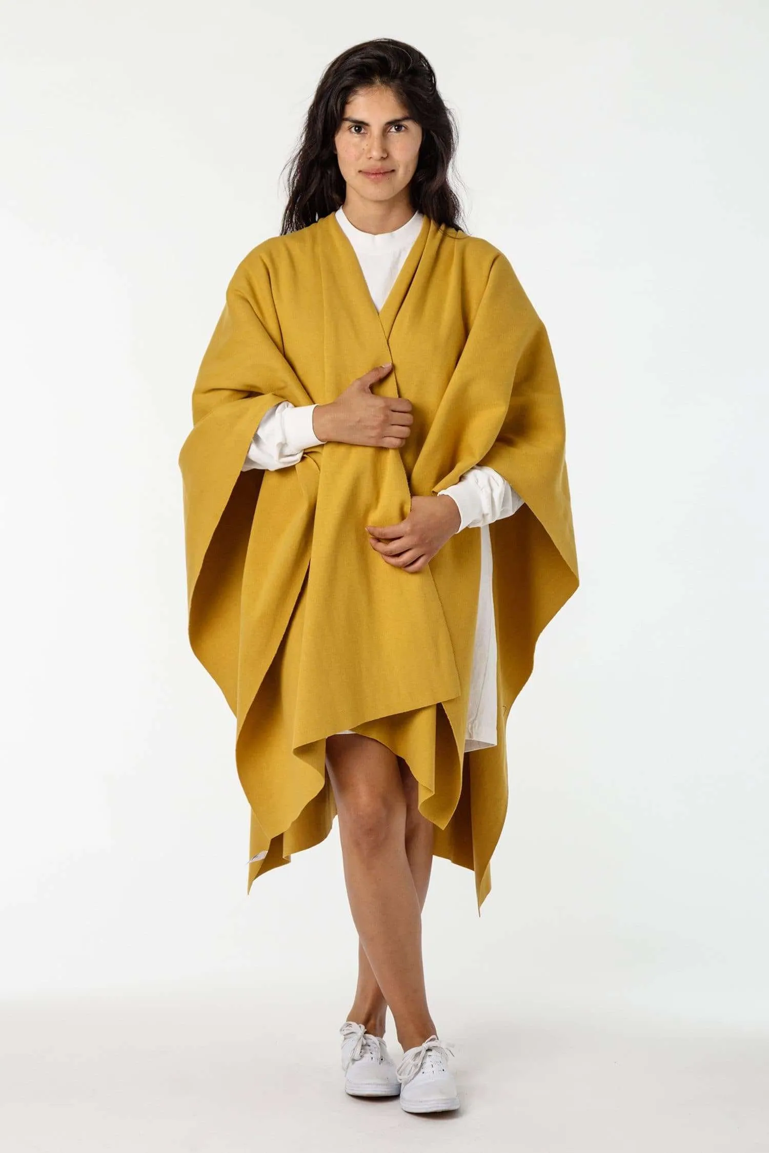 RHFR399GD - Heavy Cotton Rib Poncho