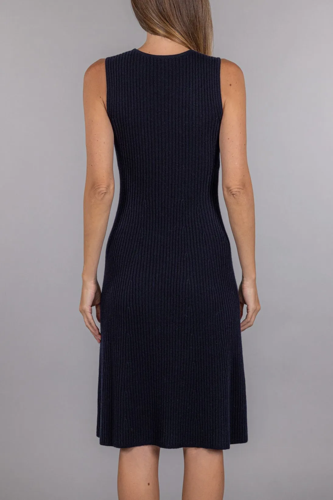 RIBBED SLEEVELESS DRESS