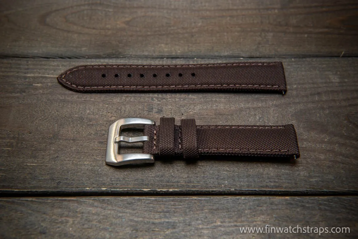 Sailcloth waterproof watch strap. PAM style buckle.