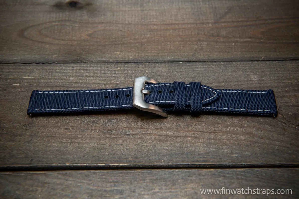 Sailcloth waterproof watch strap. PAM style buckle.