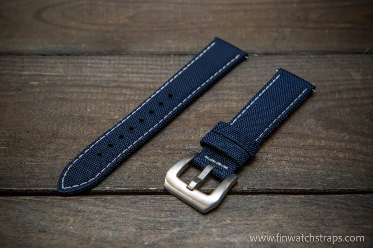 Sailcloth waterproof watch strap. PAM style buckle.