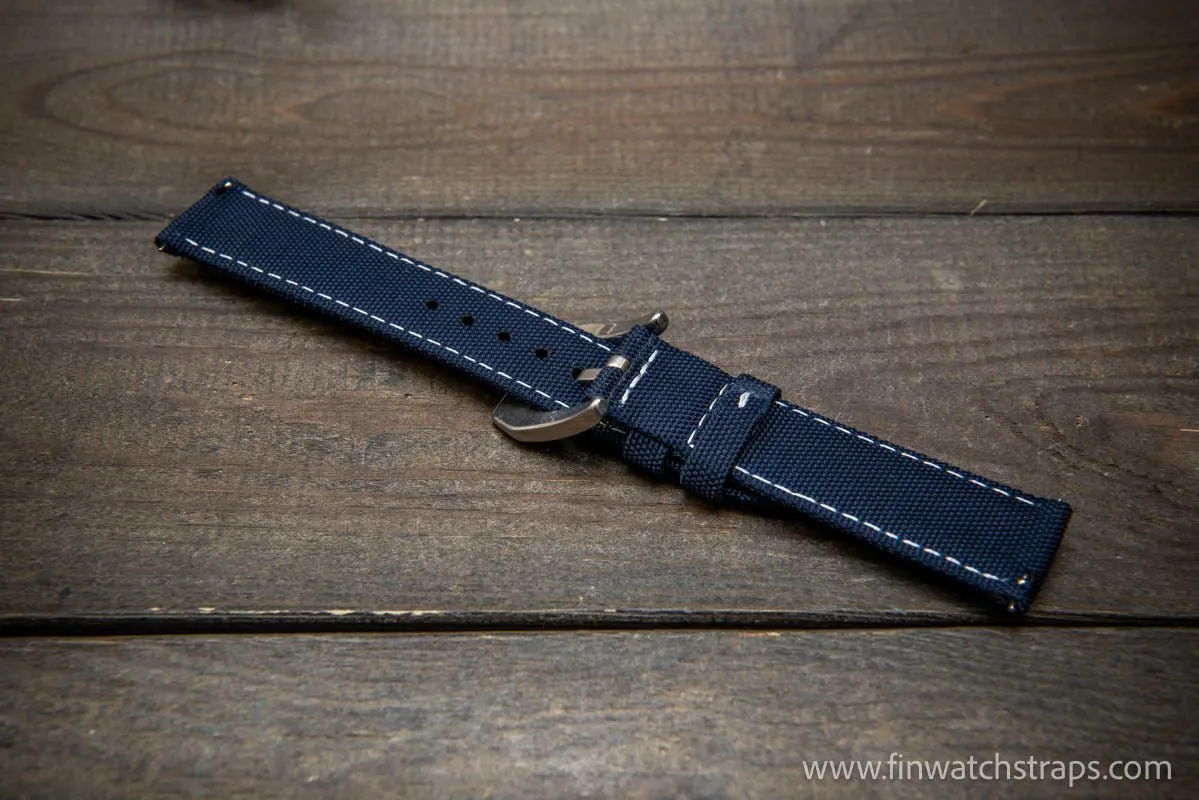 Sailcloth waterproof watch strap. PAM style buckle.