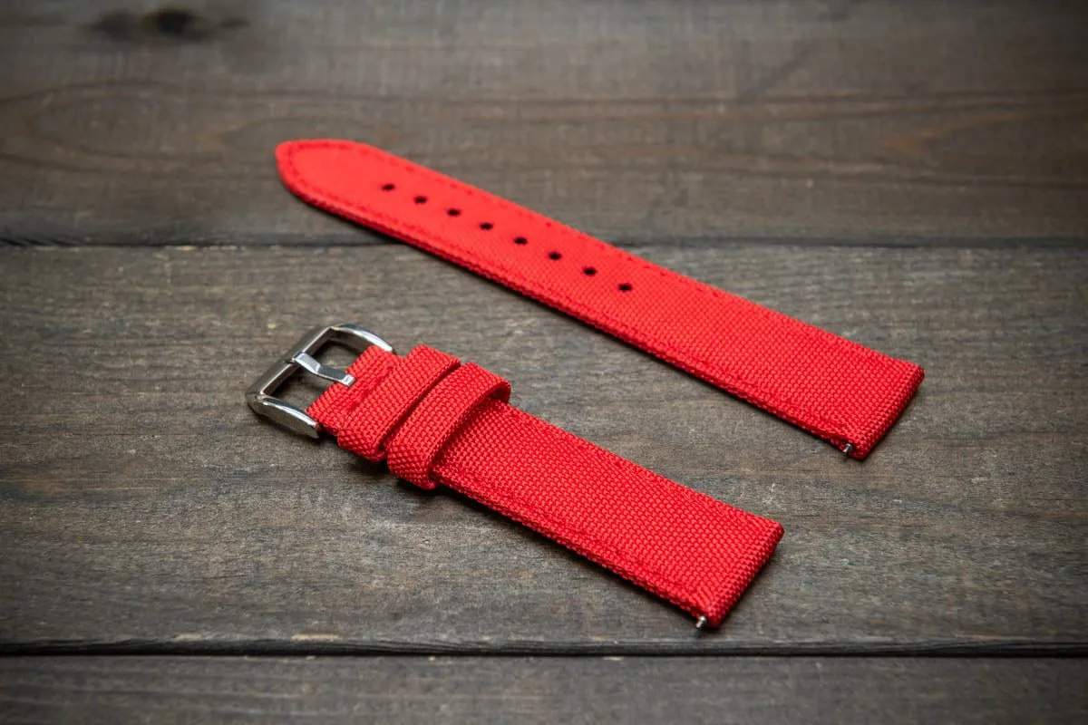 Sailcloth waterproof watch strap.