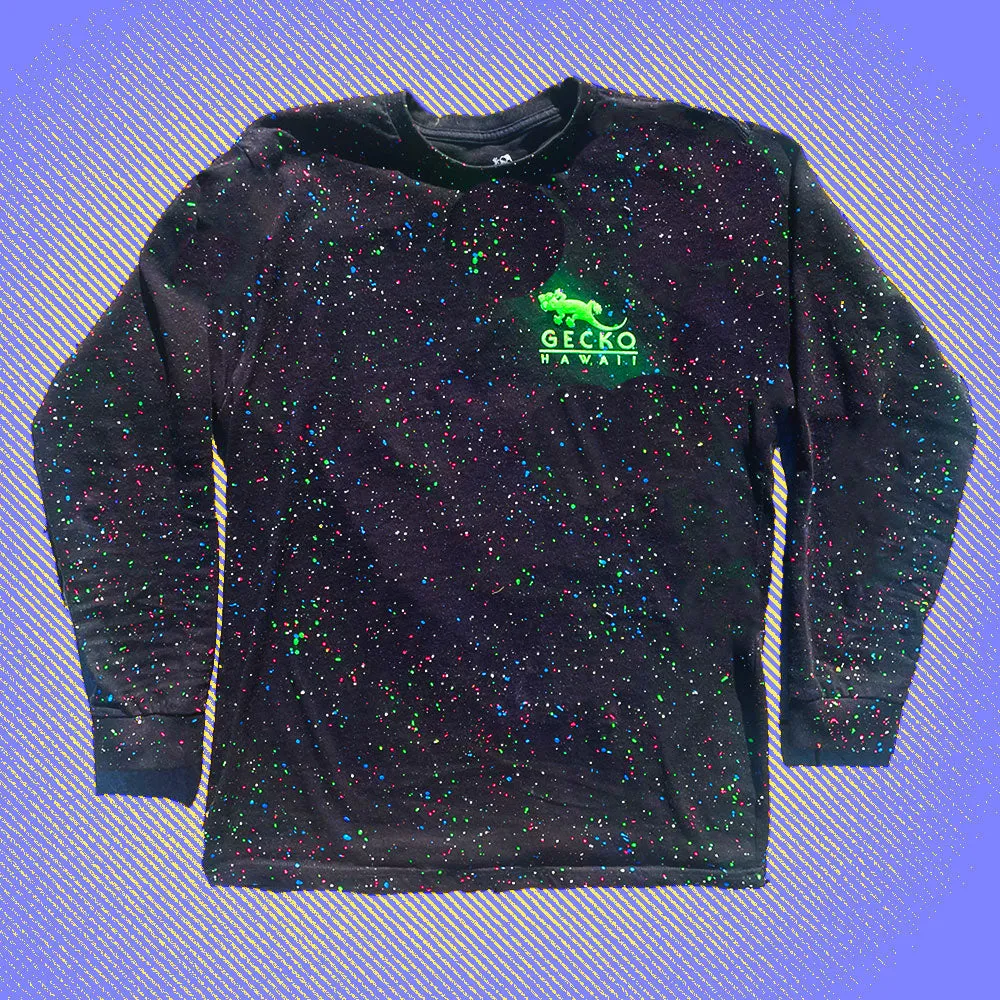 Secret Glow In The Dark Splatter 1988 Gecko Blends