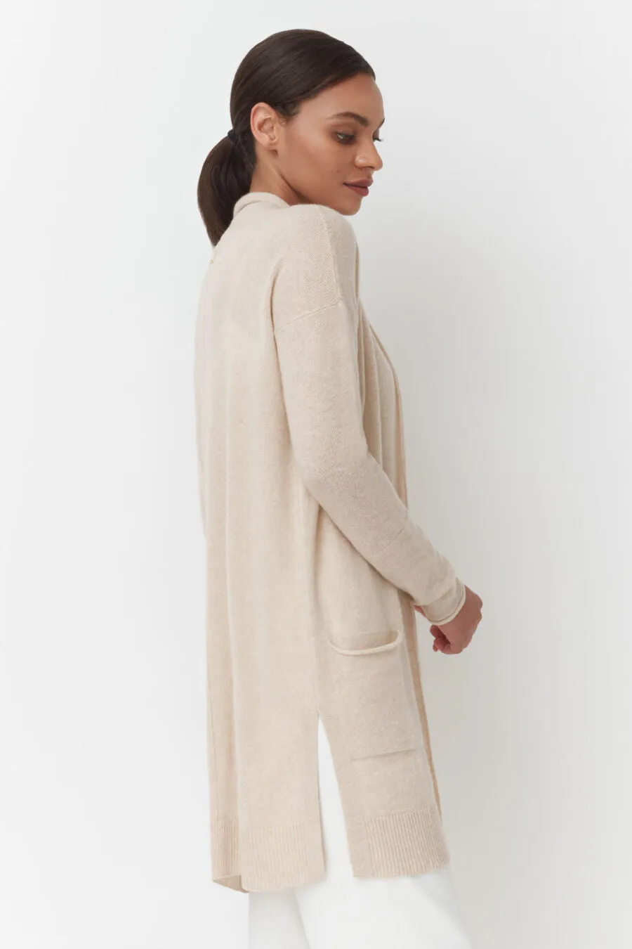 Single-Origin Cashmere Long Cardigan