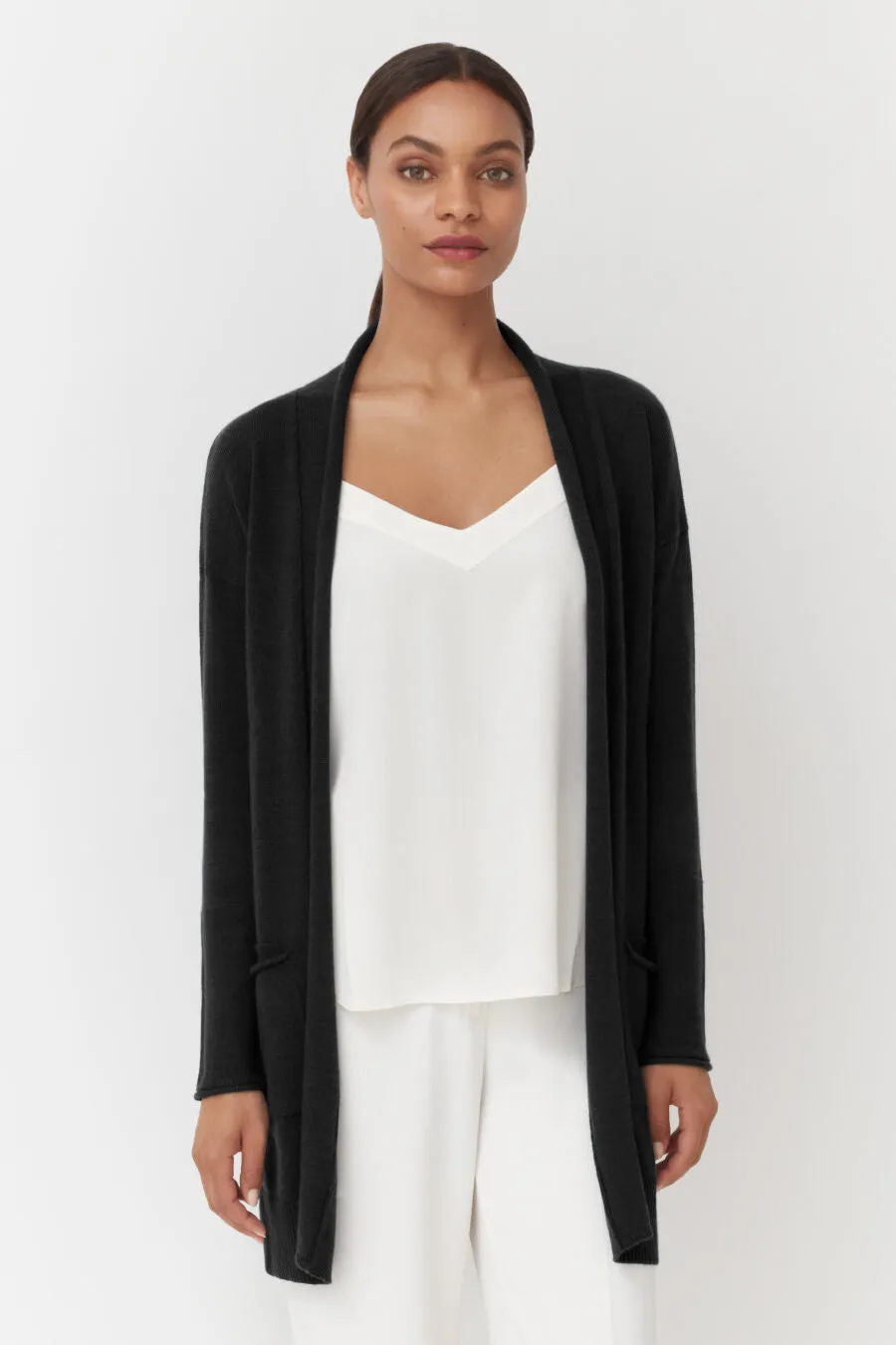 Single-Origin Cashmere Long Cardigan