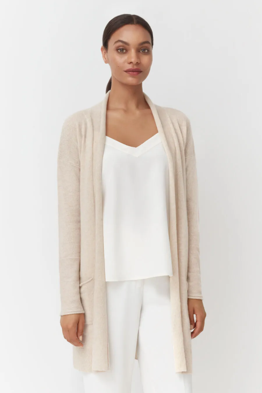 Single-Origin Cashmere Long Cardigan