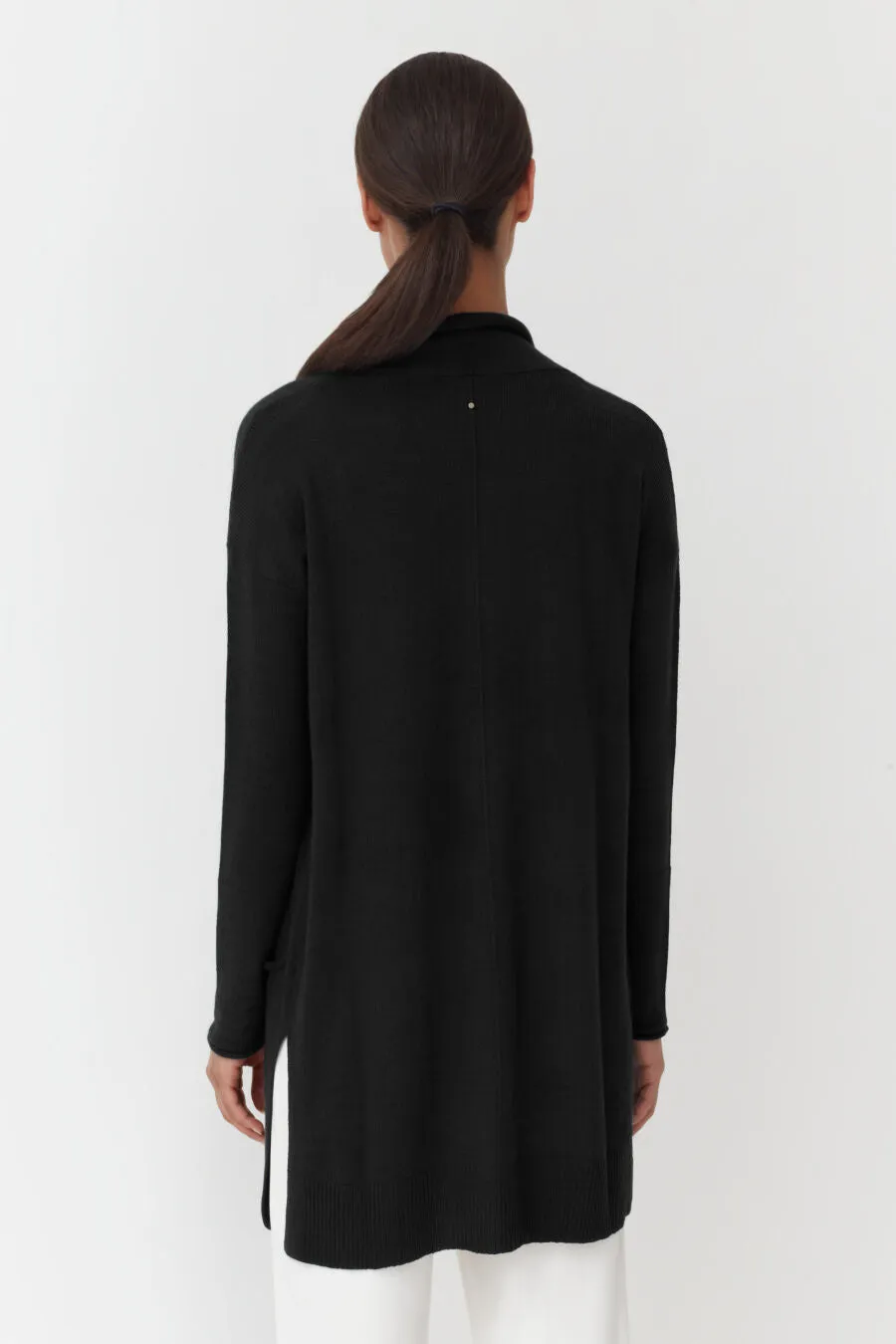 Single-Origin Cashmere Long Cardigan