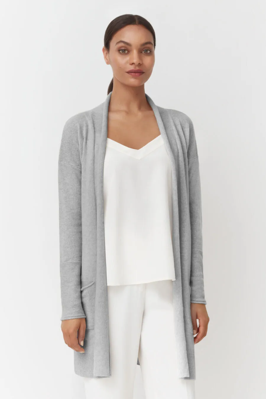 Single-Origin Cashmere Long Cardigan