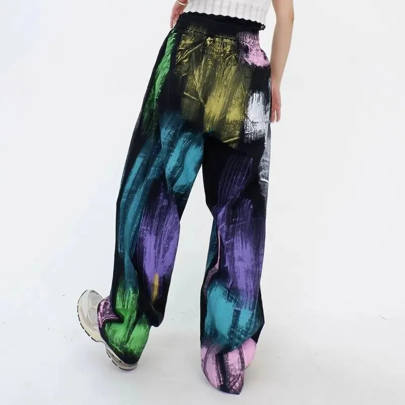 'Slow Down' Multi Color Oversized Pants