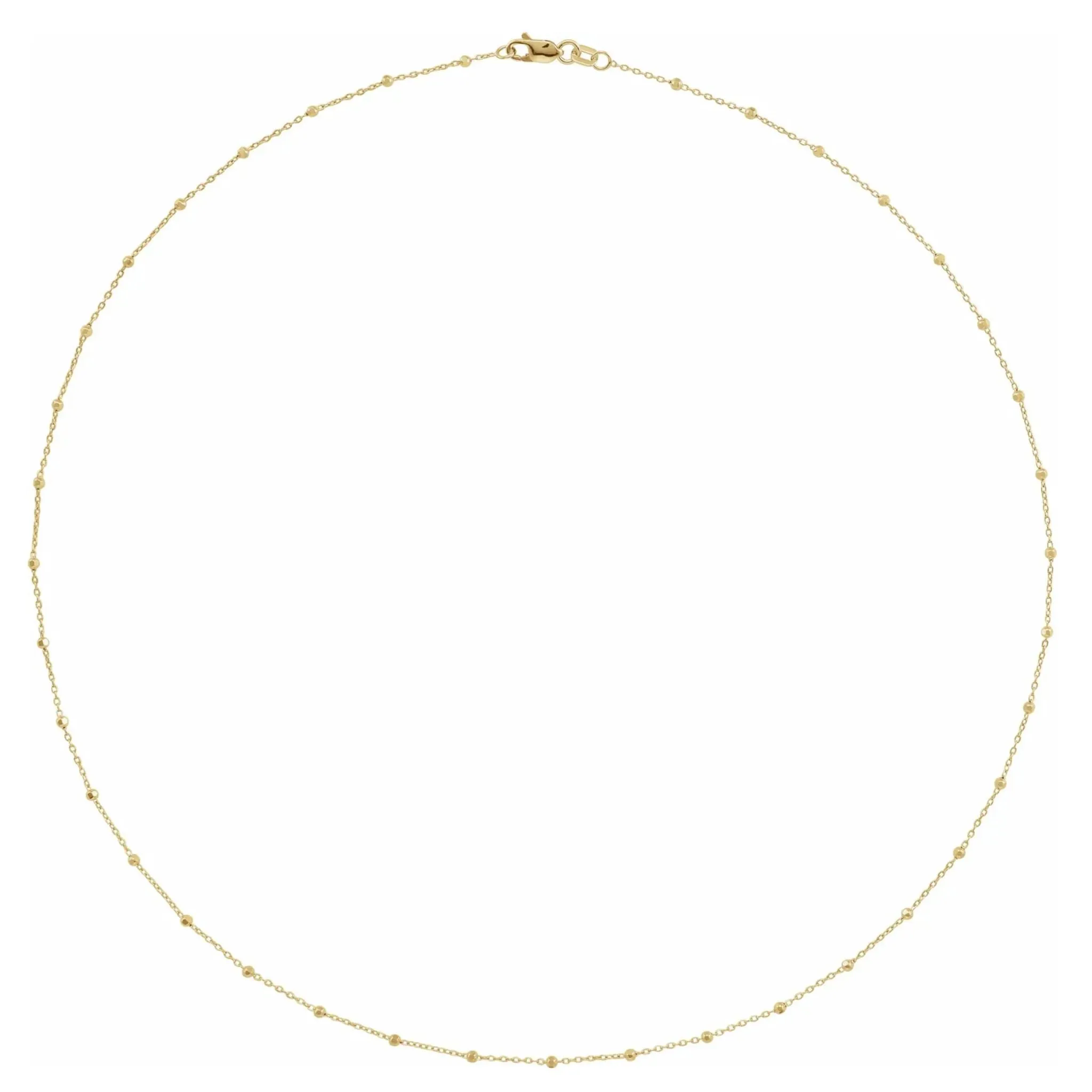 Solid Gold Satellite Necklace