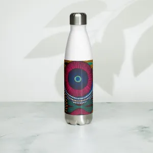 Stainless Steel African Design Water Bottle